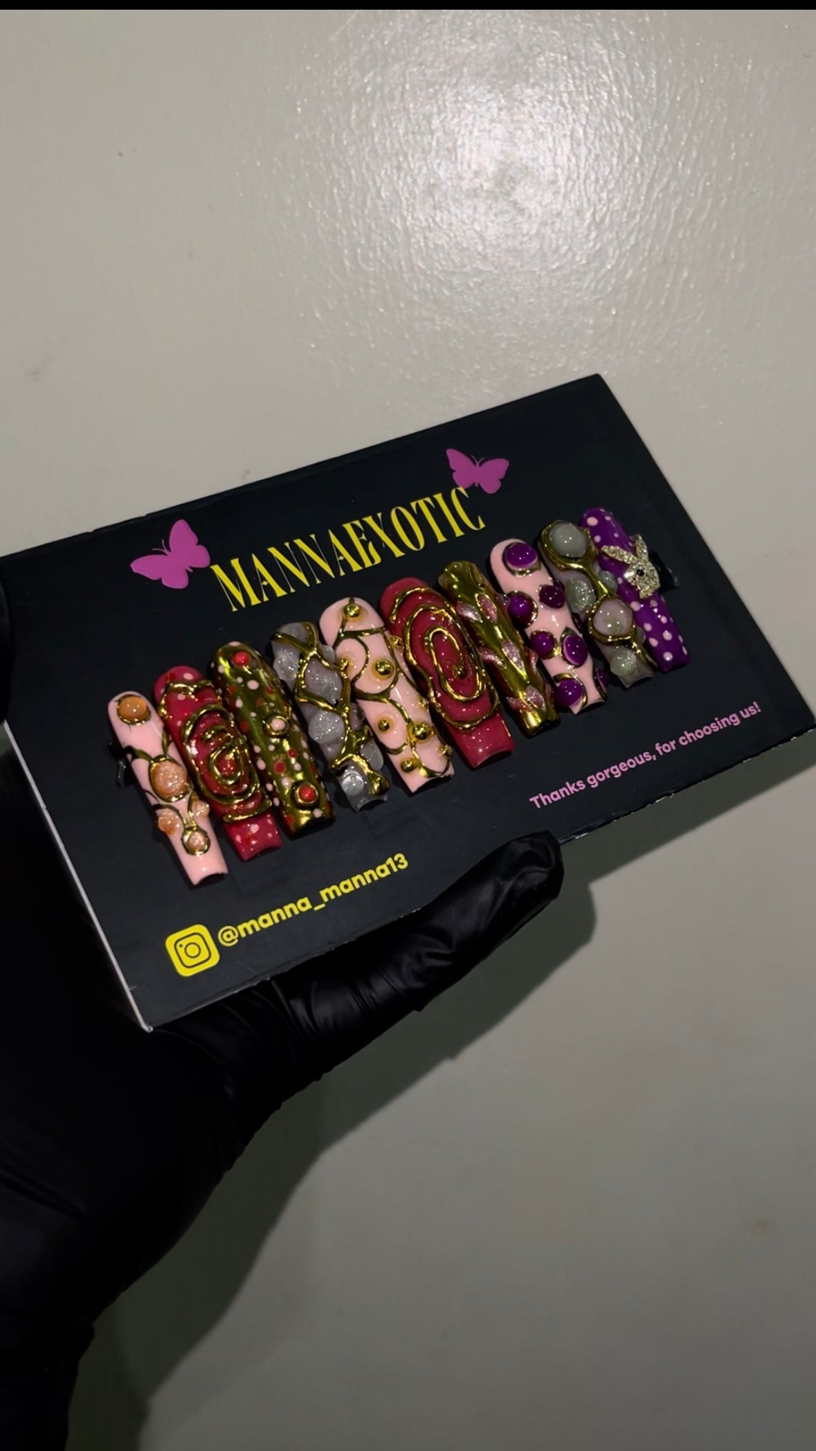 Crystal nail set